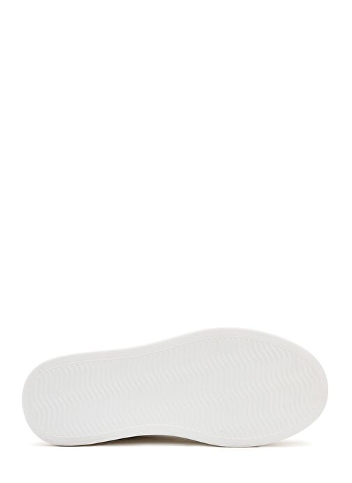 Kadın Beyaz Bağcıklı Kalın Tabanlı Sneaker 25SFD431018 - Görsel 5