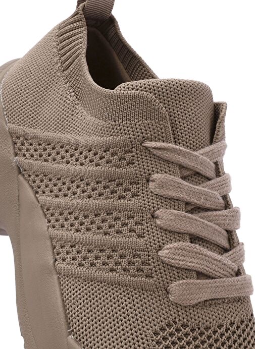Derimod Zero Kadın Vizon Bağcıklı Kalın Tabanlı Sneaker 25SFD43146F - Görsel 9