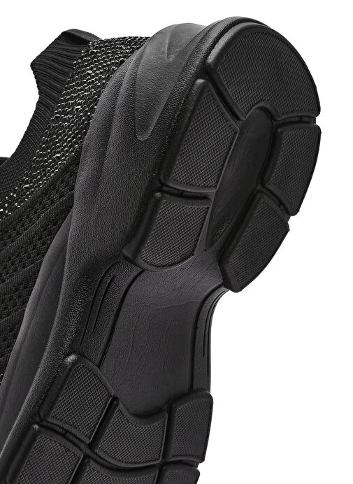 Derimod Zero Kadın Siyah Bağcıklı Taşlı Kumaş Sneaker 25SFD43156F - Görsel 9