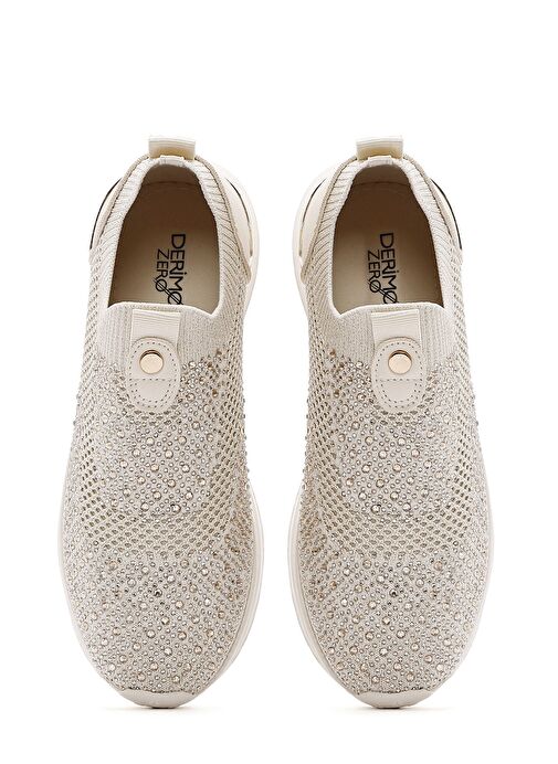 Derimod Zero Kadın Bej Taşlı Sneaker 25SFD43136F - Görsel 8