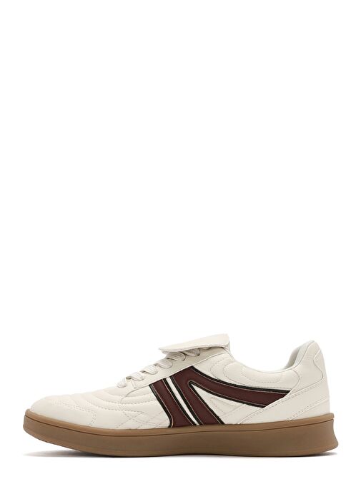 Kadın Bej Bağcıklı Sneaker 25SFD430618 - Görsel 3