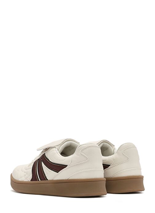 Kadın Bej Bağcıklı Sneaker 25SFD430618 - Görsel 6