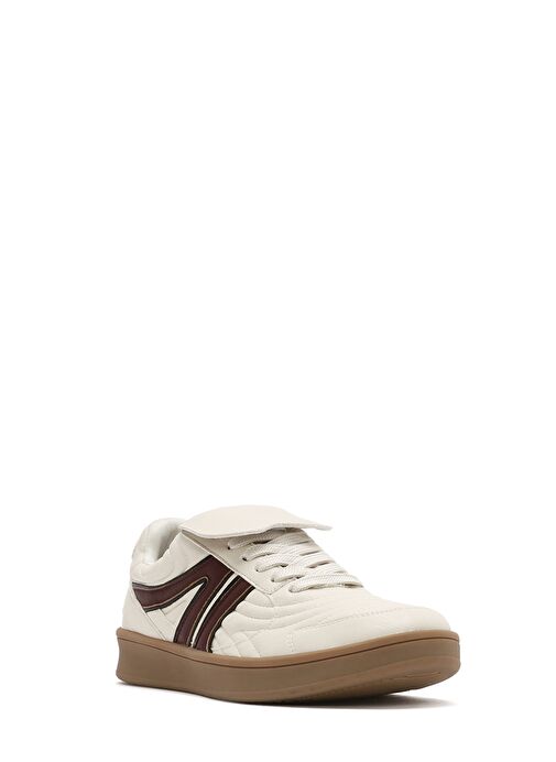 Kadın Bej Bağcıklı Sneaker 25SFD430618 - Görsel 7