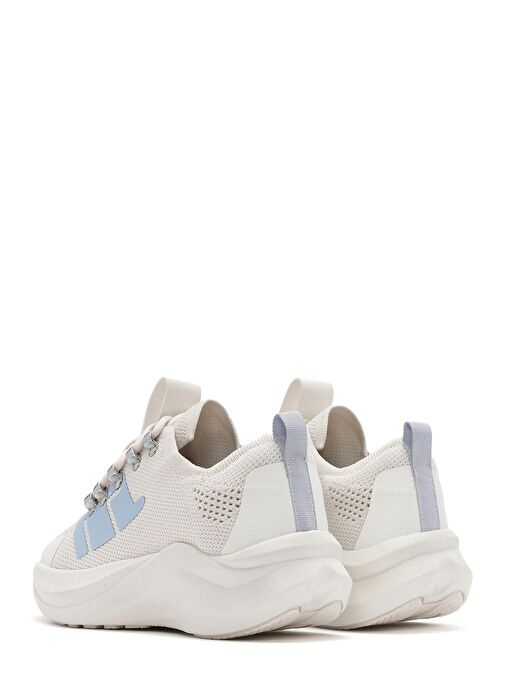 Derimod Zero Kadın Gri Kalın Tabanlı Bağcıklı Kumaş Sneaker 25SFD43166F - Görsel 6