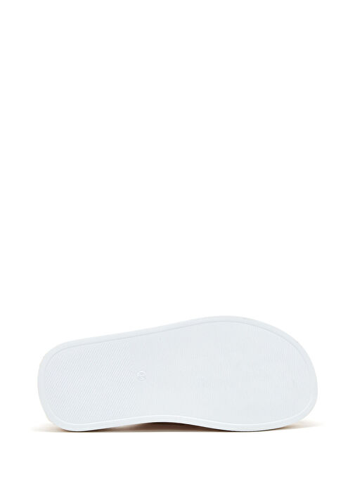 Kadın Bej Toka Detaylı Deri Terlik 25SFD130018 - Görsel 6