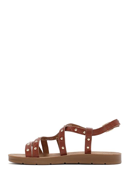 Kadın Taba Kroko Sandalet 25SFE4642E3 - Görsel 3