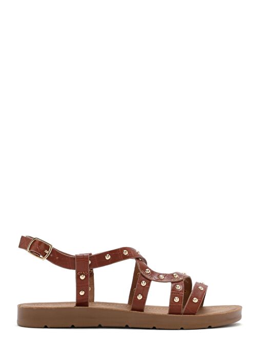 Kadın Taba Kroko Sandalet 25SFE4642E3 - Görsel 2