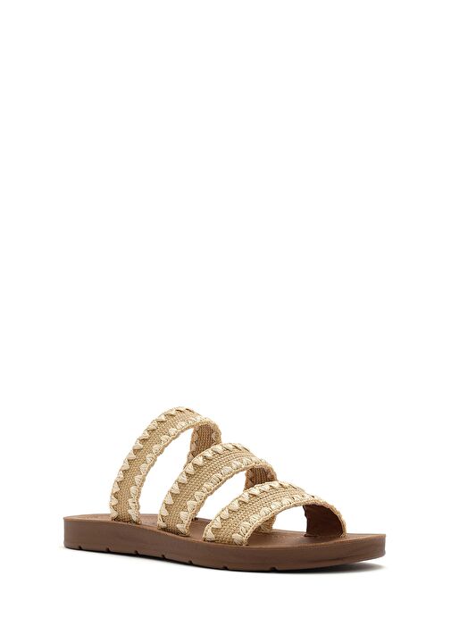 Kadın Bej Hasır Terlik 25SFE4631M7 - Görsel 7