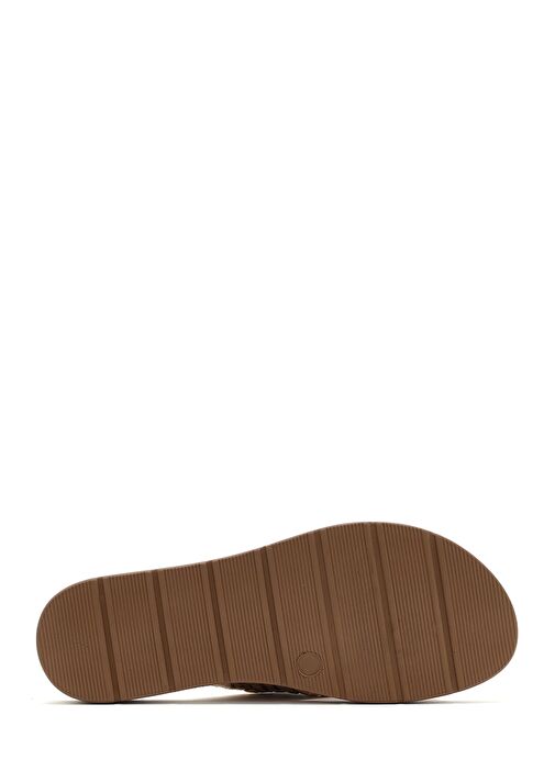 Kadın Bej Örgülü Hasır Terlik 25SFE4635M7 - Görsel 5