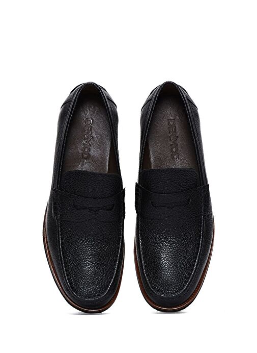 Derimod Siyah Erkek Deri Loafer 25SFD6704FT - Görsel 7