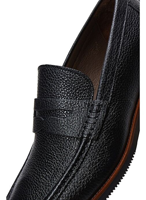 Derimod Siyah Erkek Deri Loafer 25SFD6704FT - Görsel 8