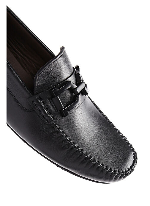 Derimod Siyah Erkek Deri Loafer 25SFD6706FT - Görsel 8
