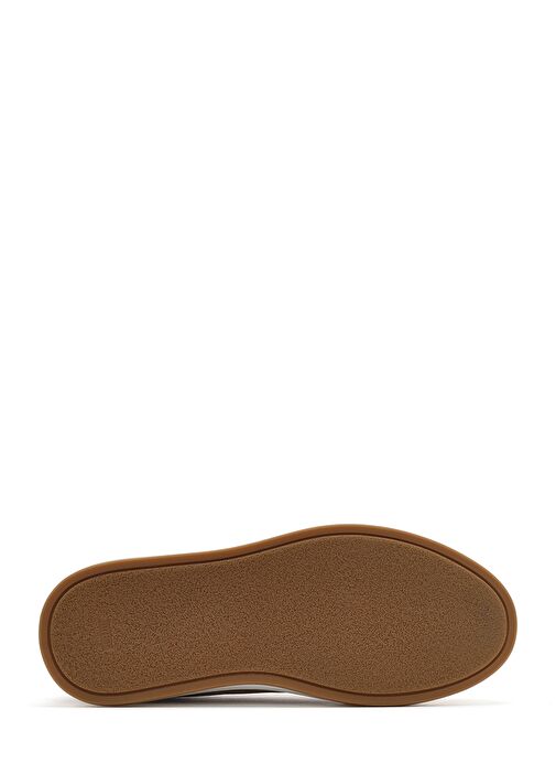 Erkek Bej Bağcıklı Nubuk Deri Sneaker 25SFD6601V3 - Görsel 5