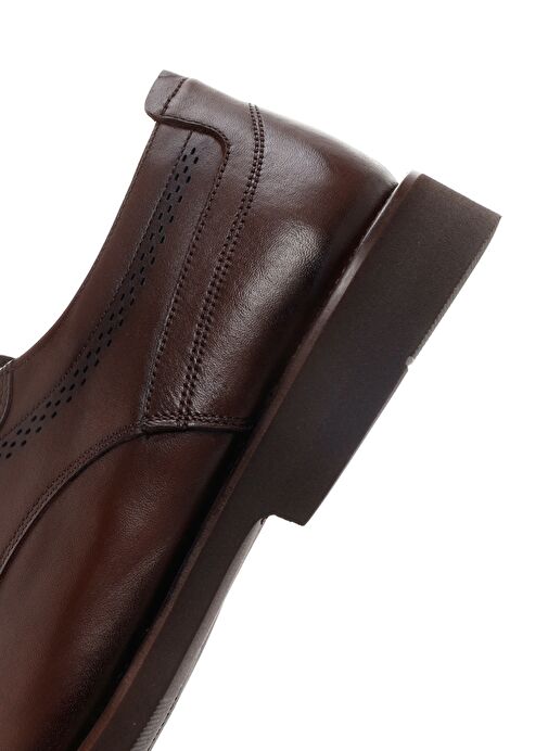 Erkek Kahverengi Bağcıklı Deri Klasik Ayakkabı 25SFD670818 - Görsel 8