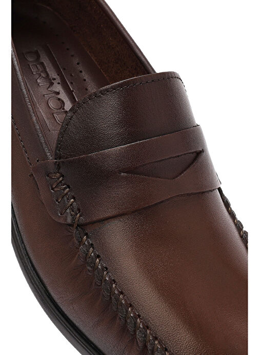 Derimod Kahverengi Erkek Deri Loafer 25SFD754118 - Görsel 9