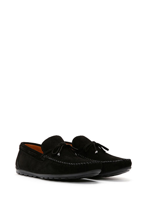 Derimod Siyah Erkek Süet Loafer 25SFD754310 - Görsel 4