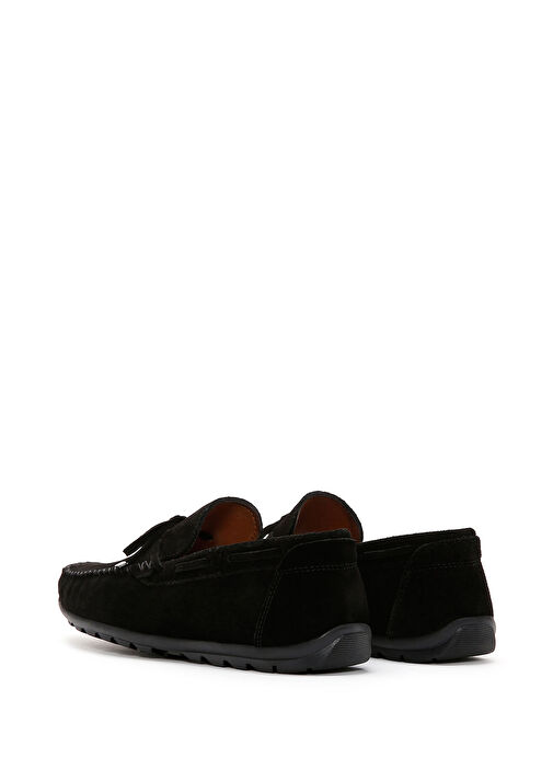 Derimod Siyah Erkek Süet Loafer 25SFD754310 - Görsel 6