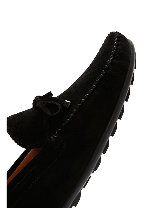 Derimod Siyah Erkek Süet Loafer 25SFD754310 - Görsel 9