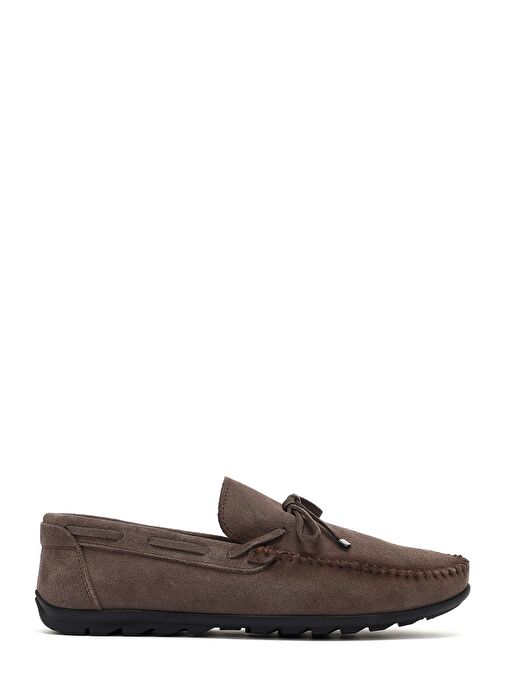 Erkek Vizon Süet Deri Casual Loafer 25SFD754310 - Görsel 2