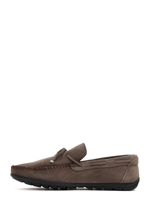 Erkek Vizon Süet Deri Casual Loafer 25SFD754310 - Görsel 3
