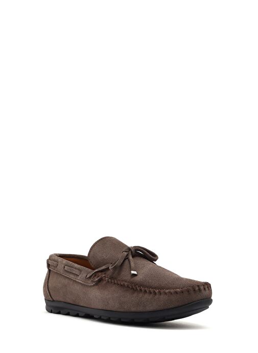 Erkek Vizon Süet Deri Casual Loafer 25SFD754310 - Görsel 7