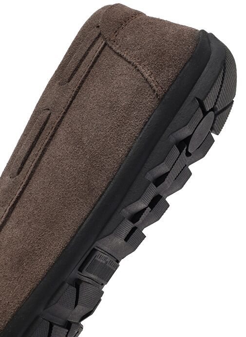 Erkek Vizon Süet Deri Casual Loafer 25SFD754310 - Görsel 9