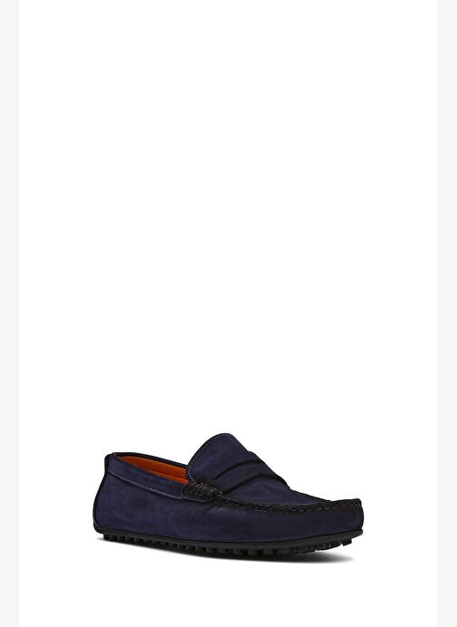 Derimod Lacivert Erkek Nubuk Loafer 25SFD7545V3 - Görsel 5