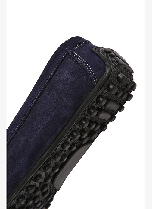 Derimod Lacivert Erkek Nubuk Loafer 25SFD7545V3 - Görsel 6