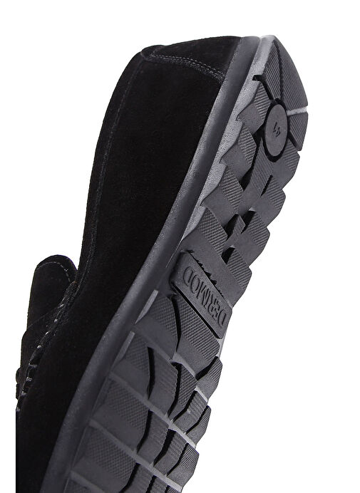 Erkek Siyah Püsküllü Süet Deri Casual Loafer 25SFD754610 - Görsel 9