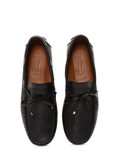 Derimod Siyah Erkek Deri Loafer 25SFD754726 - Görsel 7