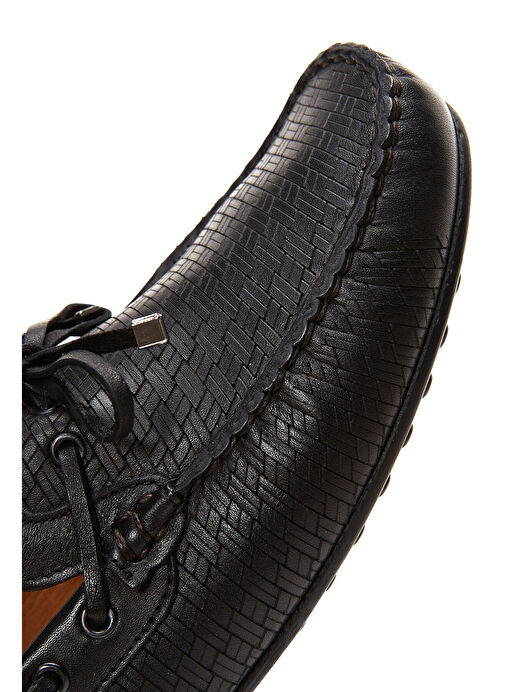 Derimod Siyah Erkek Deri Loafer 25SFD754726 - Görsel 8