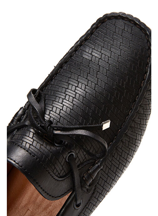 Derimod Siyah Erkek Deri Loafer 25SFD754726 - Görsel 9