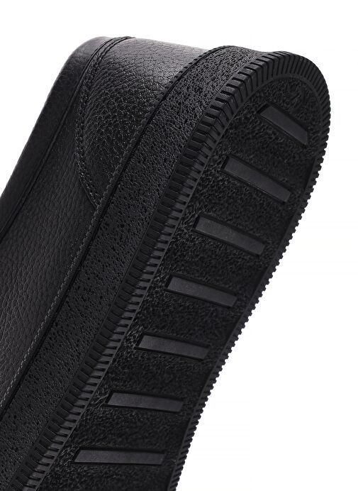 Erkek Siyah Bağcıklı Deri Casual Ayakkabı 25SFD7550FT - Görsel 9