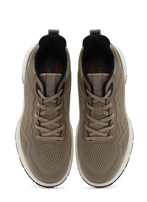 Erkek Bej Bağcıklı Kalın Tabanlı Sneaker 25SFD76016F - Görsel 8
