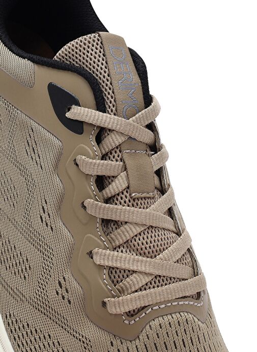 Erkek Bej Bağcıklı Kalın Tabanlı Sneaker 25SFD76016F - Görsel 9