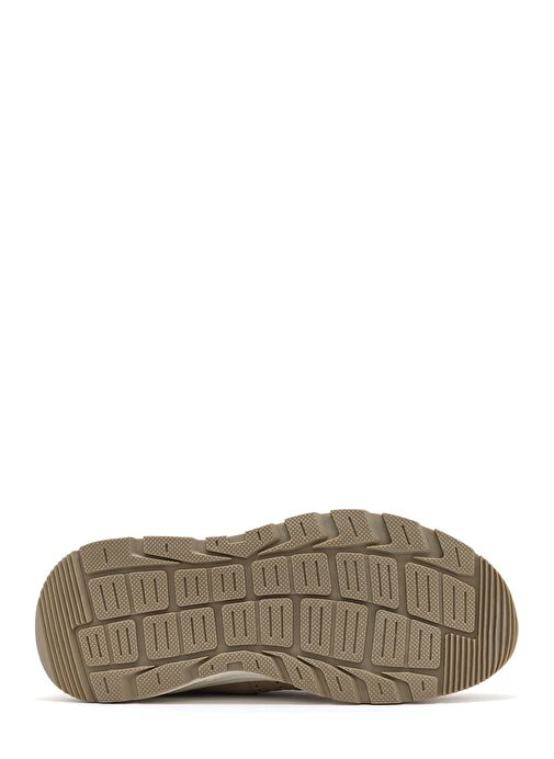 Erkek Bej Bağcıklı Nubuk Deri Sneaker 25SFD7600V3 - Görsel 5