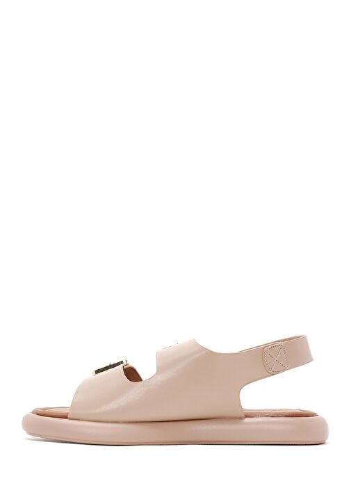 Kadın Bej Çift Tokalı Sandalet 25SFE480518 - Görsel 3