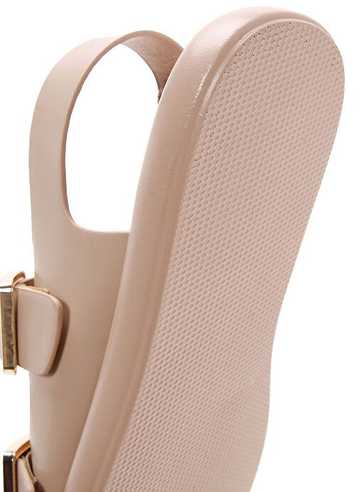 Kadın Bej Çift Tokalı Sandalet 25SFE480518 - Görsel 9