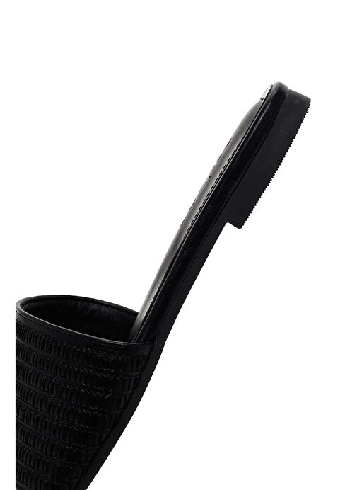 Derimod Derimod Kadın Siyah Desenli Terlik 25SFE480014 Sandalet & Terlik | Boyner Siyah - 8. görsel