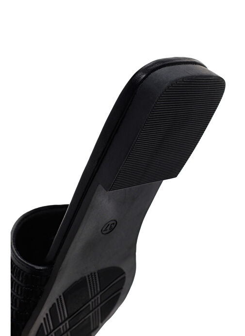 Derimod Derimod Kadın Siyah Desenli Terlik 25SFE480014 Sandalet & Terlik | Boyner Siyah - 9. görsel