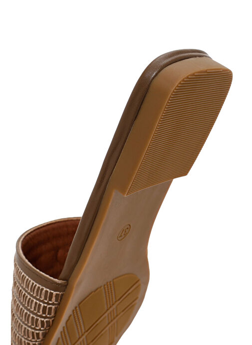 Kadın Vizon Desenli Terlik 25SFE480014 - Görsel 9