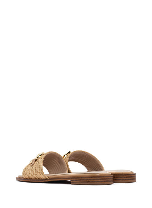 Kadın Bej Hasır Terlik 25SFE4801M7 - Görsel 6