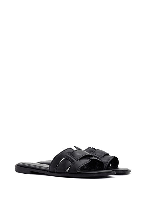 Kadın Siyah Terlik 25SFE480318 - Görsel 4