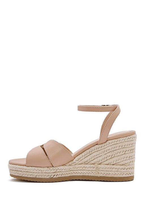 Derimod Derimod Kadın Bej Bilekten Tokalı Dolgu Topuklu Espadril Sandalet 25SFE482318 Sandalet & Terlik | Boyner Bej - 5. görsel