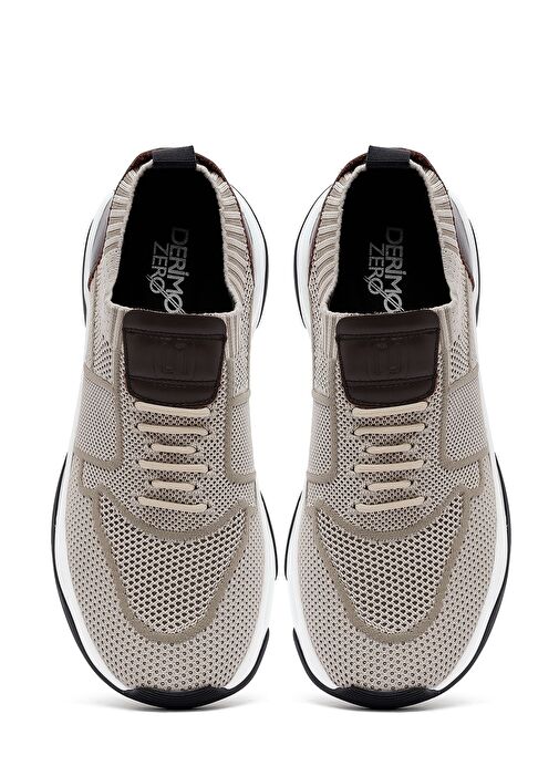 Derimod Zero Erkek Bej Kalın Tabanlı Kumaş Sneaker 25SFD69206F - Görsel 8