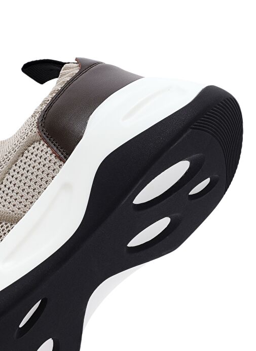Derimod Zero Erkek Bej Kalın Tabanlı Kumaş Sneaker 25SFD69206F - Görsel 9