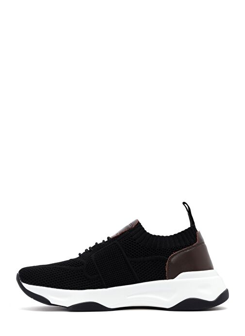 Derimod Zero Erkek Siyah Kalın Tabanlı Kumaş Sneaker 25SFD69206F - Görsel 3