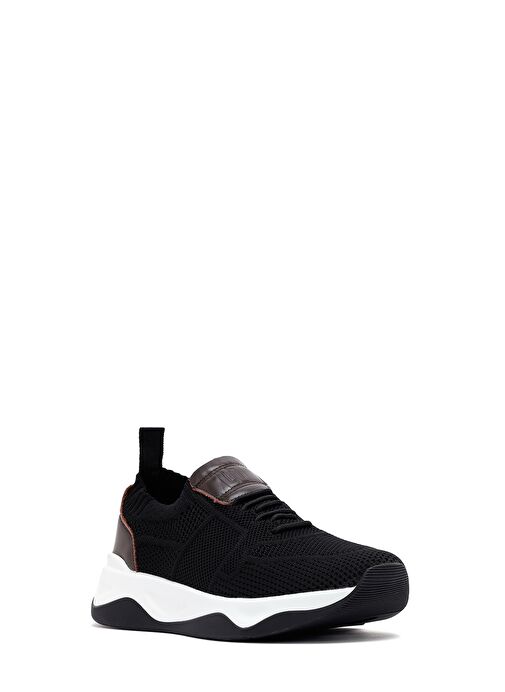 Derimod Zero Erkek Siyah Kalın Tabanlı Kumaş Sneaker 25SFD69206F - Görsel 7