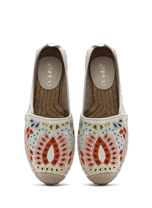 Kadın Bej Desenli Espadril 25SFD207014 - Görsel 8