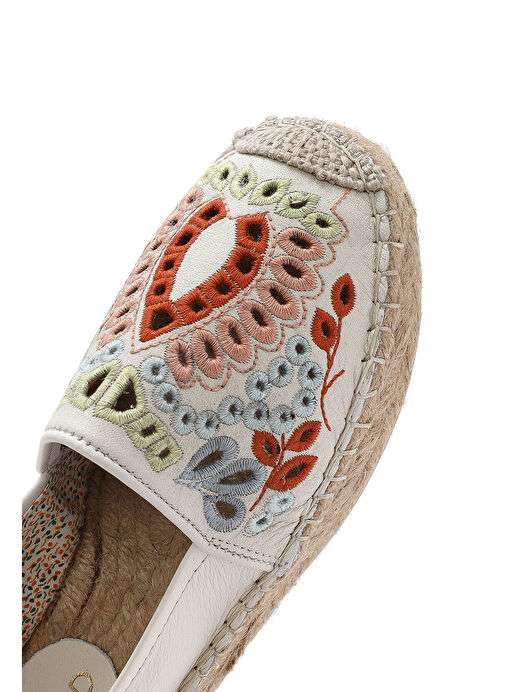 Kadın Bej Desenli Espadril 25SFD207014 - Görsel 9